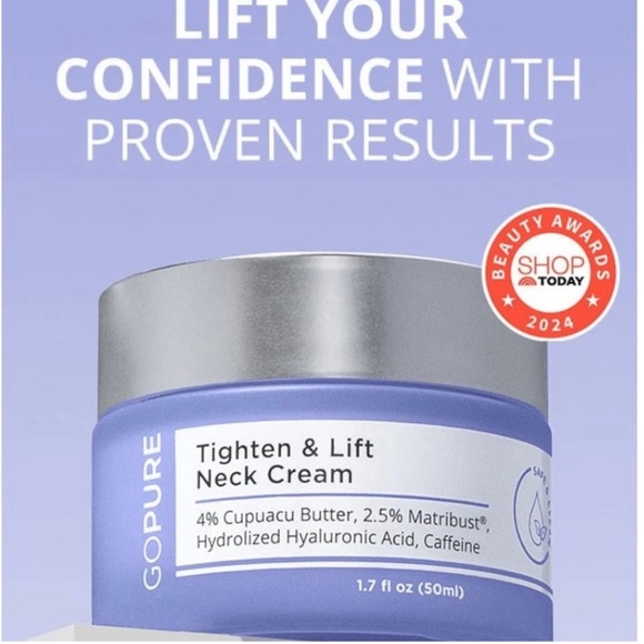 GOPURE Purple Moisturizing Skincare Neck Cream - Picture 1 of 9